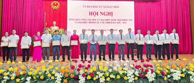 Xã Hát Môn tổng kết thành công cuộc bầu cử đại biểu Quốc hội và HĐND các cấp nhiệm kỳ 2026-2031- Ảnh 6.