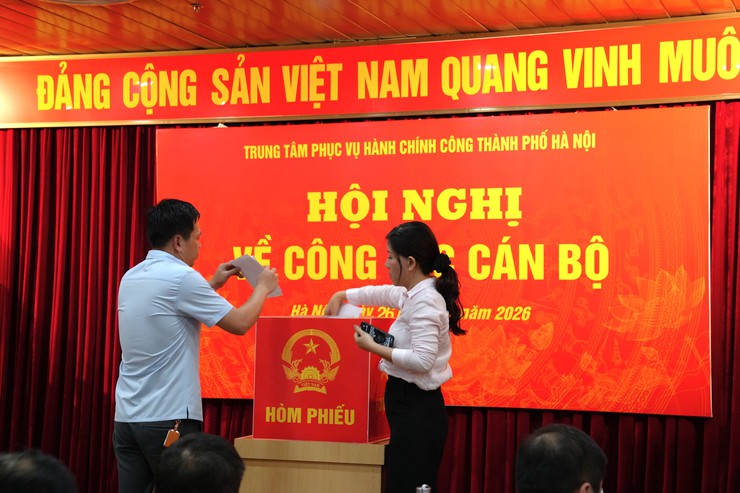 Trung tâm Phục vụ hành chính công tổ chức Hội nghị kiện toàn, bổ sung chức danh cán bộ- Ảnh 7.
