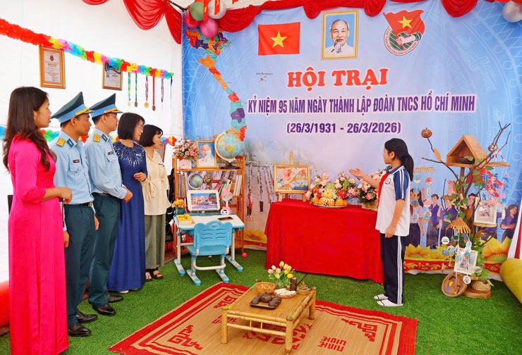 Trường THCS Kim Sơn tổ chức Hội trại “Tiến bước lên Đoàn”- Ảnh 10.