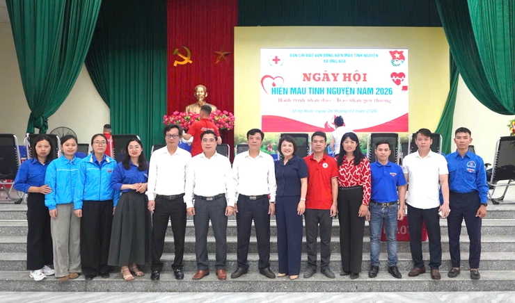 ỨNG HOÀ TIẾP NHẬN HƠN 300 ĐƠN VỊ MÁU TẠI “LỄ HỘI XUÂN HỒNG” ĐỢT 1 NĂM 2026.- Ảnh 1.