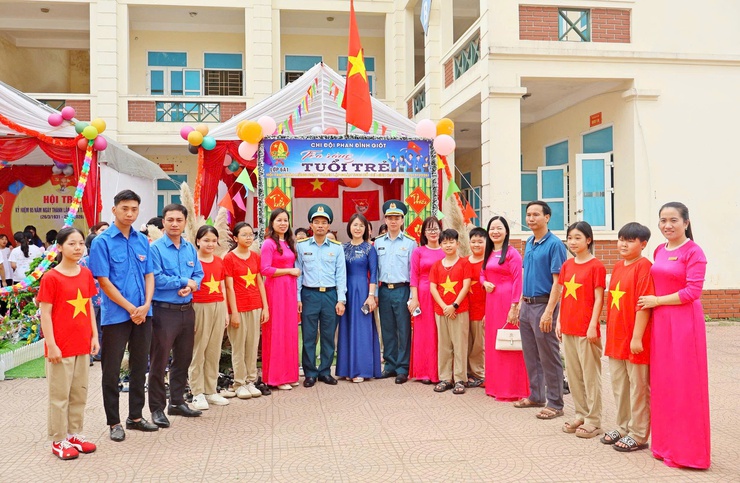 Trường THCS Kim Sơn tổ chức Hội trại “Tiến bước lên Đoàn”- Ảnh 9.