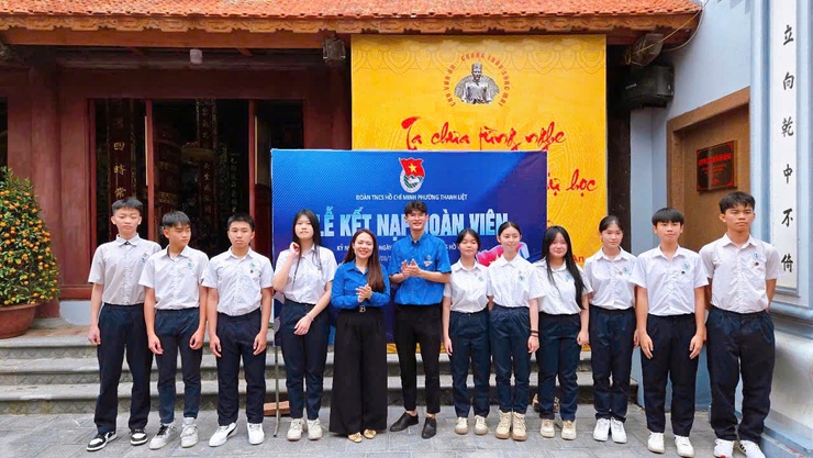 Đoàn phường Thanh Liệt: Kết nạp 95 đoàn viên mới- Ảnh 9.