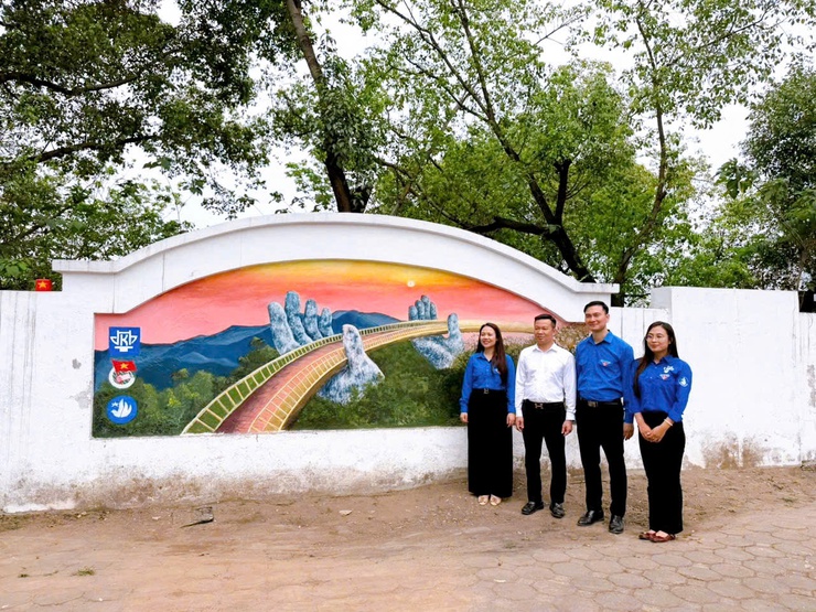 Đoàn phường Thanh Liệt: Khánh thành công trình tranh tường bích hoạ- Ảnh 1.