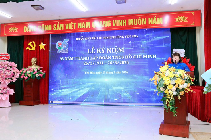 TUỔI TRẺ PHƯỜNG YÊN HÒA TỔ CHỨC LỄ KỶ NIỆM 95 NĂM NGÀY THÀNH LẬP ĐOÀN TNCS HỒ CHÍ MINH (26/3/1931 - 26/3/2026)- Ảnh 1.