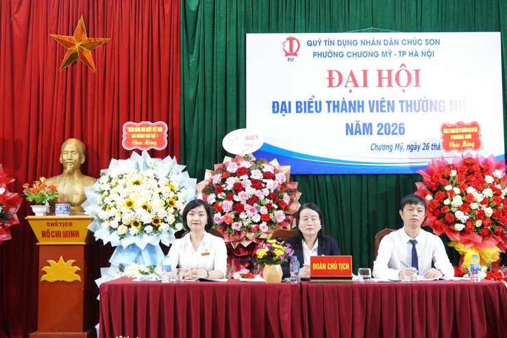 Quỹ Tín dụng Nhân dân Chúc Sơn tổ chức Đại hội đại biểu thành viên thường niên năm 2026- Ảnh 1.