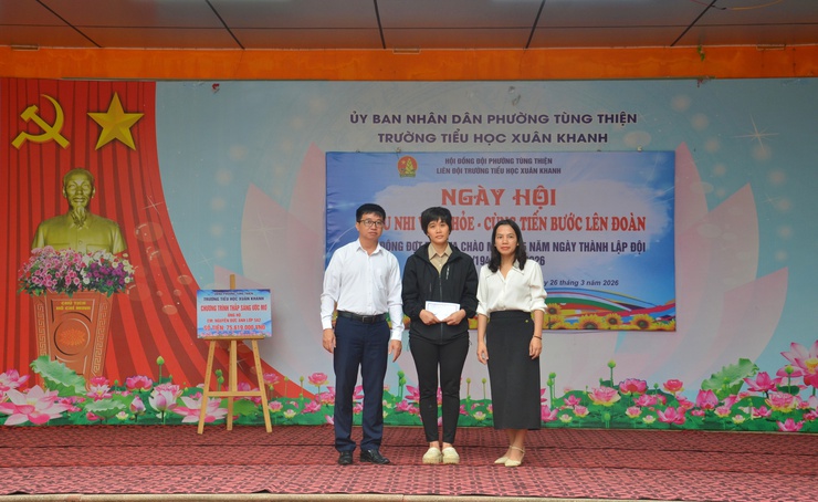 Trường Tiểu học Xuân Khanh tổ chức ngày hội Thiếu nhi vui khỏe – Cùng tiến bước lên Đoàn năm học 2025-2026- Ảnh 2.