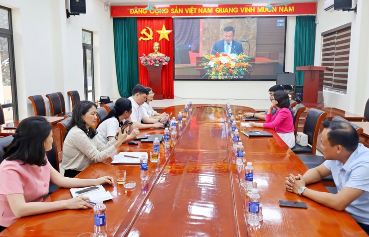 Xã Đoài Phương tham dự hội nghị trực tuyến tổng kết công tác bầu cử đại biểu Quốc hội khóa XVI và đại biểu HĐND các cấp của thành phố Hà Nội- Ảnh 1.