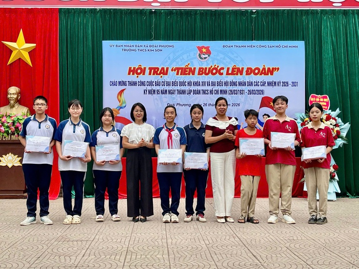 Trường THCS Kim Sơn tổ chức Hội trại “Tiến bước lên Đoàn”- Ảnh 5.