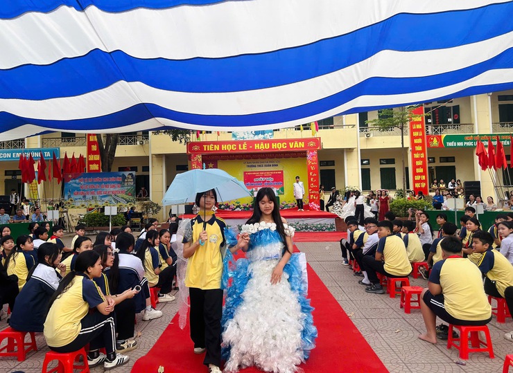 Trường THCS Xuân Đình: Rộn ràng Ngày hội "Thiếu nhi vui khỏe - Tiến bước lên Đoàn"- Ảnh 8.