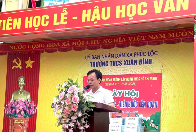 Trường THCS Xuân Đình: Rộn ràng Ngày hội "Thiếu nhi vui khỏe - Tiến bước lên Đoàn"- Ảnh 3.