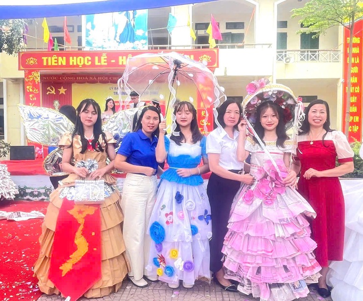 Trường THCS Xuân Đình: Rộn ràng Ngày hội "Thiếu nhi vui khỏe - Tiến bước lên Đoàn"- Ảnh 7.