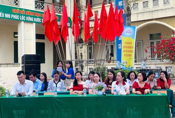 Trường THCS Xuân Đình: Rộn ràng Ngày hội "Thiếu nhi vui khỏe - Tiến bước lên Đoàn"- Ảnh 2.