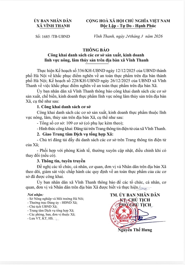 ỦY BAN NHÂN DÂN XÃ VĨNH THANH- Ảnh 1.