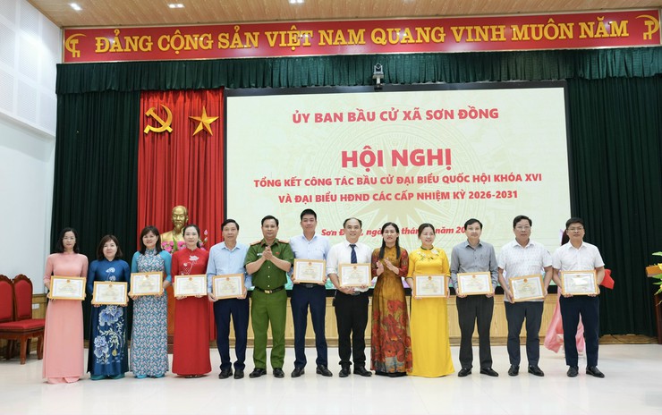 Xã Sơn Đồng tổng kết thành công cuộc bầu cử đại biểu Quốc hội khóa XVI và đại biểu HĐND các cấp nhiệm kỳ 2026 - 2031- Ảnh 10.