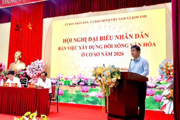 XÃ KIM ANH TỔ CHỨC HỘI NGHỊ ĐẠI BIỂU NHÂN DÂN BÀN VIỆC XÂY DỰNG ĐỜI SỐNG VĂN HÓA Ở CƠ SỞ NĂM 2026- Ảnh 8.