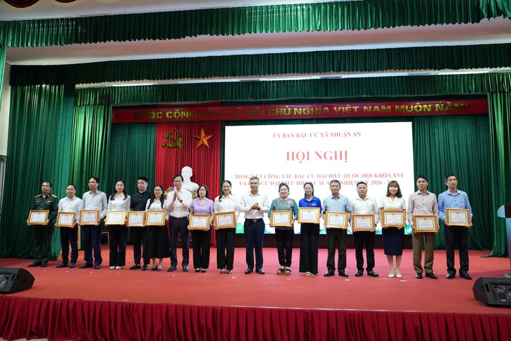 Xã Thuận An tổng kết công tác bầu cử đại biểu Quốc hội khóa XVI và đại biểu HĐND các cấp nhiệm kỳ 2026- 2031- Ảnh 6.