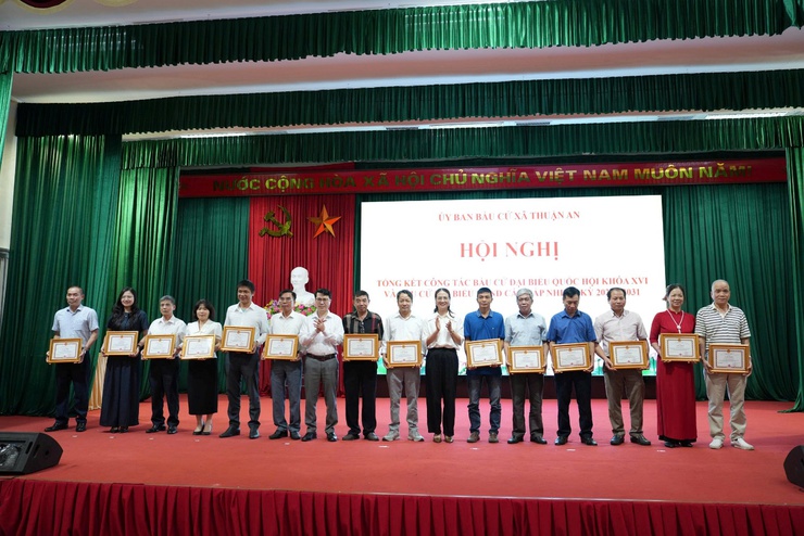 Xã Thuận An tổng kết công tác bầu cử đại biểu Quốc hội khóa XVI và đại biểu HĐND các cấp nhiệm kỳ 2026- 2031- Ảnh 16.