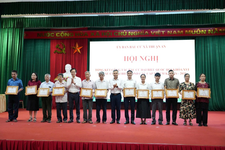 Xã Thuận An tổng kết công tác bầu cử đại biểu Quốc hội khóa XVI và đại biểu HĐND các cấp nhiệm kỳ 2026- 2031- Ảnh 17.