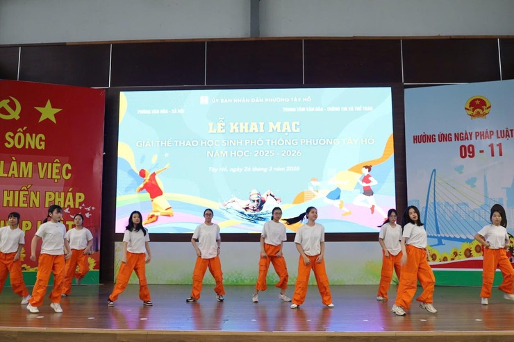 Phường Tây Hồ khai mạc Giải thể thao học sinh phổ thông năm học 2025 – 2026- Ảnh 2.