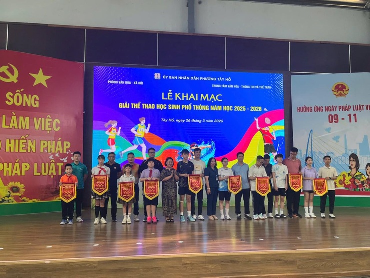 Phường Tây Hồ khai mạc Giải thể thao học sinh phổ thông năm học 2025 – 2026- Ảnh 4.