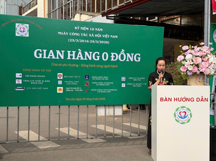 BỆNH VIỆN BẮC THĂNG LONG TỔ CHỨC “GIAN HÀNG 0 ĐỒNG” NHẰM CHIA SẺ YÊU THƯƠNG – ĐỒNG HÀNH CÙNG NGƯỜI BỆNH NHÂN KỶ NIỆM 10 NĂM NGÀY CÔNG TÁC XÃ HỘI VIỆT NAM- Ảnh 1.