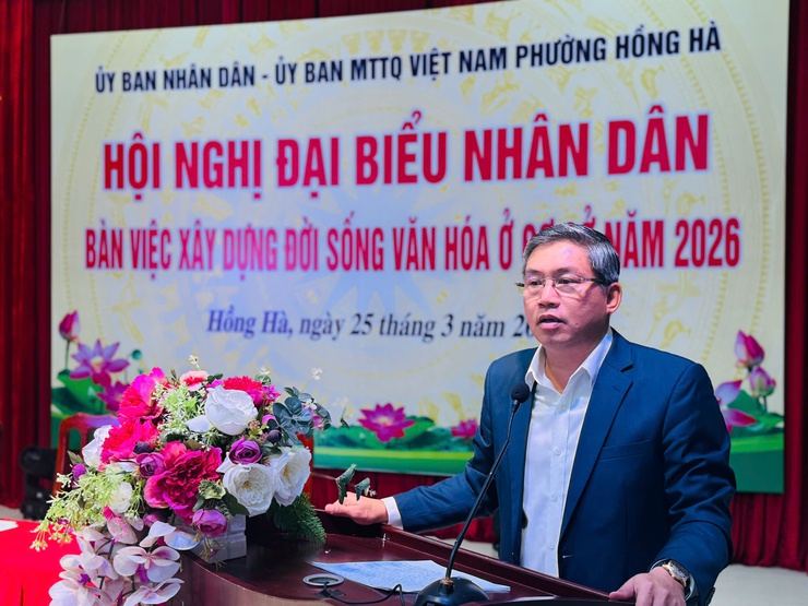 Phường Hồng Hà tổ chức Hội nghị đại biểu Nhân dân bàn việc xây dựng đời sống văn hóa cơ sở năm 2026- Ảnh 5.