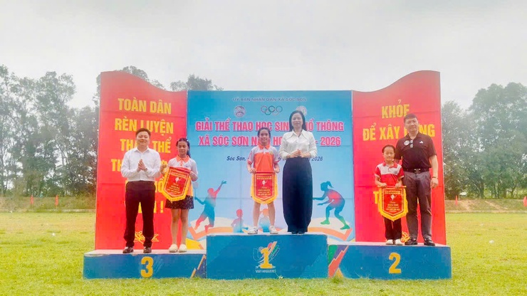 KHAI MẠC GIẢI THỂ THAO HỌC SINH PHỔ THÔNG XÃ SÓC SƠN NĂM HỌC 2025 – 2026- Ảnh 3.