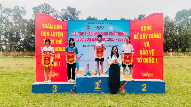 KHAI MẠC GIẢI THỂ THAO HỌC SINH PHỔ THÔNG XÃ SÓC SƠN NĂM HỌC 2025 – 2026- Ảnh 4.