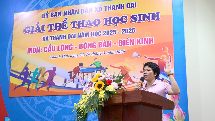 Khai mạc Giải thể thao học sinh xã Thanh Oai năm học 2025 – 2026- Ảnh 6.