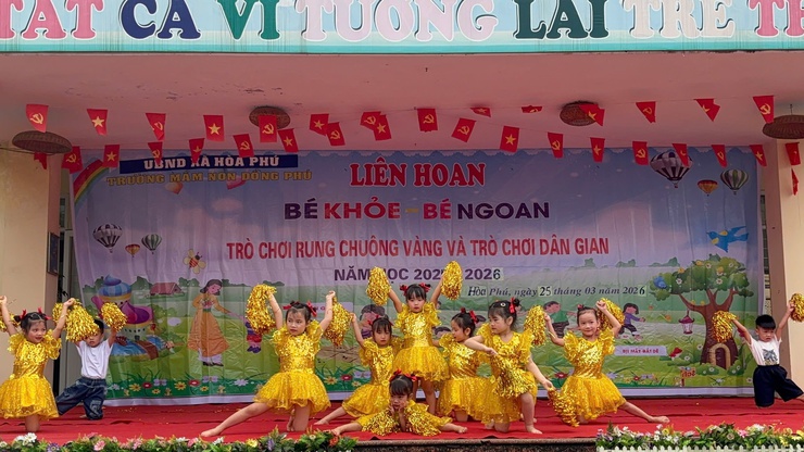 Trường Mầm non Đồng Phú tổ chức chương trình “Liên hoan Bé khỏe, Bé ngoan- Ảnh 1.