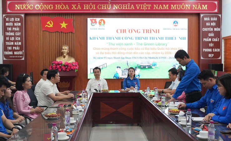 Bát Tràng: Khánh thành công trình thanh niên "Thư viện xanh" – lan tỏa văn hóa đọc trong học đường- Ảnh 1.