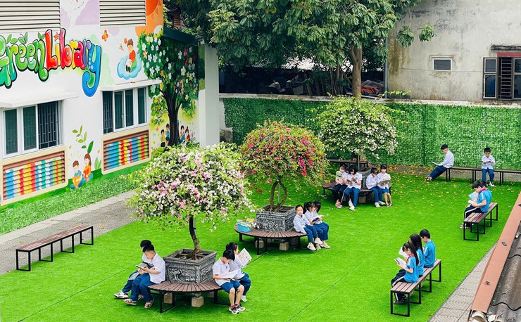 Bát Tràng: Khánh thành công trình thanh niên "Thư viện xanh" – lan tỏa văn hóa đọc trong học đường- Ảnh 5.