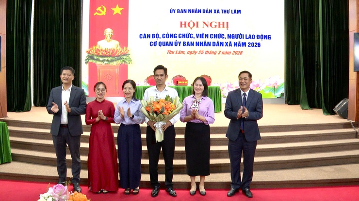UBND XÃ THƯ LÂM TỔ CHỨC HỘI NGHỊ CÁN BỘ, CÔNG CHỨC, VIÊN CHỨC, NGƯỜI LAO ĐỘNG NĂM 2026- Ảnh 12.