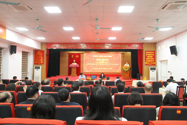 Đảng ủy phường Xuân Phương triển khai quy trình các bước trong công tác cán bộ- Ảnh 1.