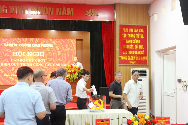 Đảng ủy phường Xuân Phương triển khai quy trình các bước trong công tác cán bộ- Ảnh 3.