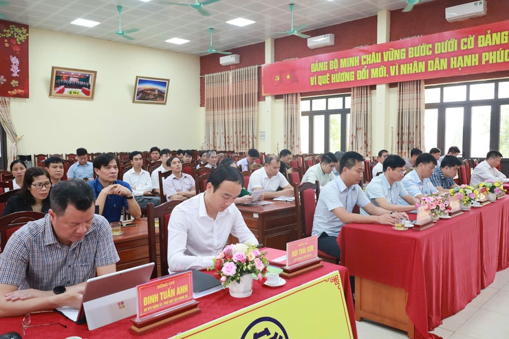 Xã Minh Châu tham gia học tập, quán triệt Nghị quyết về phát triển Thủ đô trong kỷ nguyên mới- Ảnh 3.