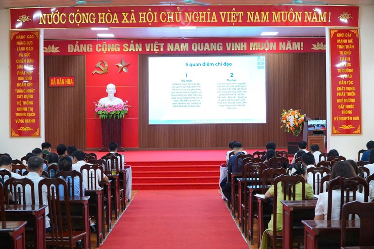  XÃ DÂN HOÀ NGHIÊM TÚC TỔ CHỨC QUÁN TRIỆT NGHỊ QUYẾT SỐ 02-NQ/TW – ĐỊNH HÌNH TẦM NHÌN PHÁT TRIỂN THỦ ĐÔ HÀ NỘI TRONG KỶ NGUYÊN MỚI - Ảnh 1.