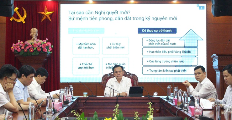 Phường Chương Mỹ dự Hội nghị quán triệt Nghị quyết số 02-NQ/TW ngày 17-3-2026 của Bộ Chính trị về "Xây dựng và phát triển Thủ đô Hà Nội trong kỷ nguyên mới”- Ảnh 1.