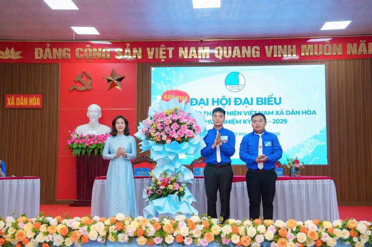 ĐẠI HỘI HỘI LIÊN HIỆP THANH NIÊN VIỆT NAM XÃ DÂN HOÀ LẦN THỨ I, NHIỆM KỲ 2026–2029 THÀNH CÔNG TỐT ĐẸP - Ảnh 1.