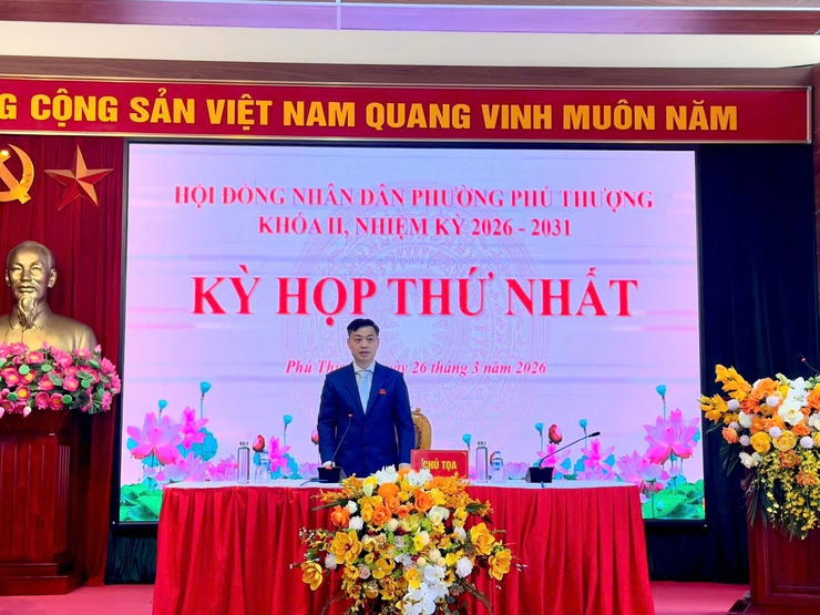 Kỳ họp thứ nhất HĐND phường Phú Thượng khóa II – Khẳng định quyết tâm, mở ra chặng đường phát triển mới- Ảnh 3.