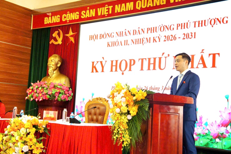 Kỳ họp thứ nhất HĐND phường Phú Thượng khóa II – Khẳng định quyết tâm, mở ra chặng đường phát triển mới- Ảnh 17.