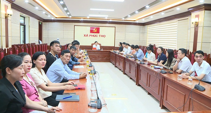 Phúc Thọ tiếp sóng Hội nghị triển khai Chương trình hành động thực hiện Nghị quyết số 02-NQ/TW của Bộ Chính trị- Ảnh 4.