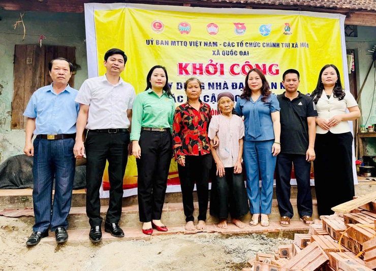 Quốc Oai khởi công xây dựng 3 Nhà Đại đoàn kết – Tiếp thêm điểm tựa an cư cho hộ khó khăn- Ảnh 1.
