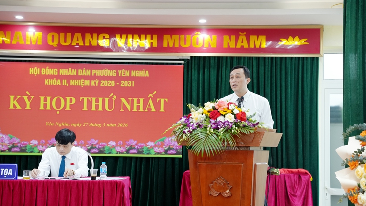 Phường Yên Nghĩa tổ chức thành công kỳ họp thứ Nhất HĐND phường khóa II, nhiệm kỳ 2026 – 2031- Ảnh 7.