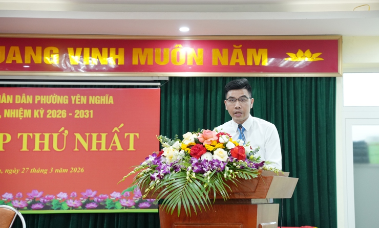 Phường Yên Nghĩa tổ chức thành công kỳ họp thứ Nhất HĐND phường khóa II, nhiệm kỳ 2026 – 2031- Ảnh 2.