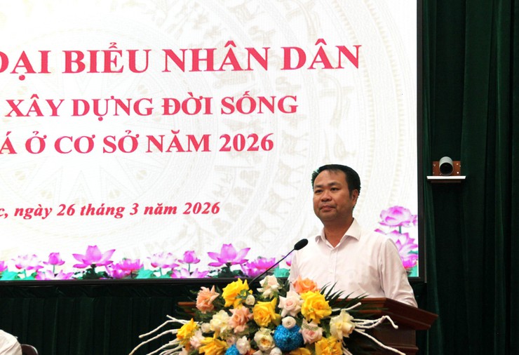 Hội nghị đại biểu Nhân dân xã Hòa Lạc: Chung sức xây dựng môi trường sống văn minh, hiện đại- Ảnh 9.