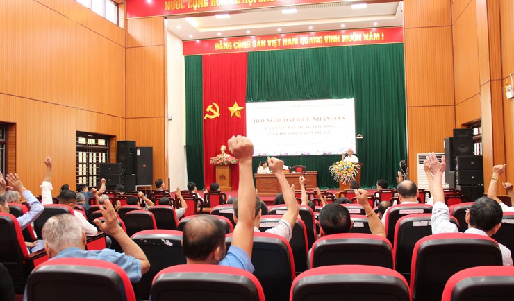 Hội nghị đại biểu Nhân dân xã Hòa Lạc: Chung sức xây dựng môi trường sống văn minh, hiện đại- Ảnh 10.