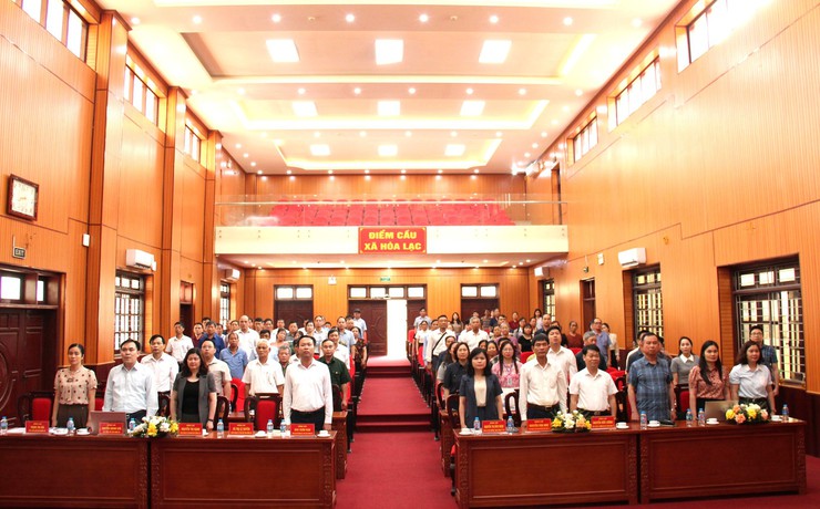 Hội nghị đại biểu Nhân dân xã Hòa Lạc: Chung sức xây dựng môi trường sống văn minh, hiện đại- Ảnh 1.