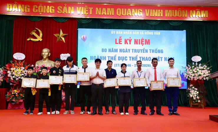 Xã Hồng Vân tổ chức Lễ kỷ niệm 80 năm Ngày truyền thống ngành Thể dục thể thao Việt Nam (27-3-1946 – 27-3-2026)- Ảnh 9.