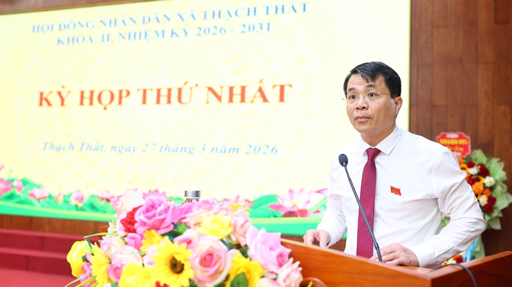Xã Thạch Thất: Tổ chức kỳ họp HĐND thứ nhất khoá II kiện toàn tổ chức bộ máy nhiệm kỳ 2026-2031- Ảnh 1.